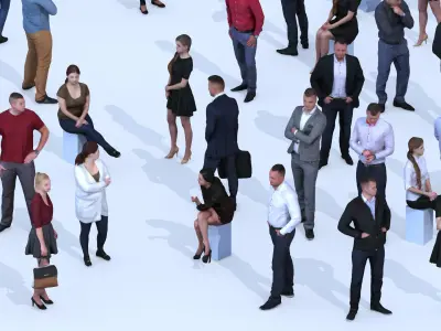 Dosch 3D - LoPoly People Vol 3 Low-poly 3D model