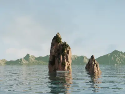 Natural Landscape 3D model