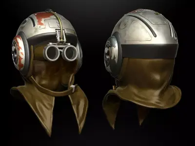 Anakin Pod Racer Helmet Bundle STL 3D print model