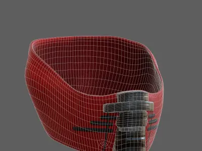 Gas mask helmet 3d model scifi Low-poly  Low-poly 3D model 165