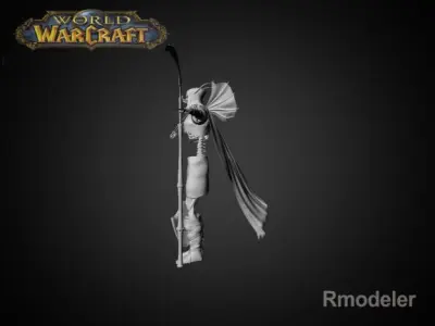 Scourge Skeleton King 3D model