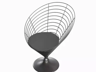 Wire Cone Chair 03 3D model