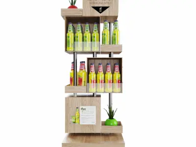 Floor Stand Product Display and Box Sleeve 3D model