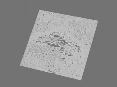 Calgary 3D Printing stl file 3D Model of Calgary 3D print model