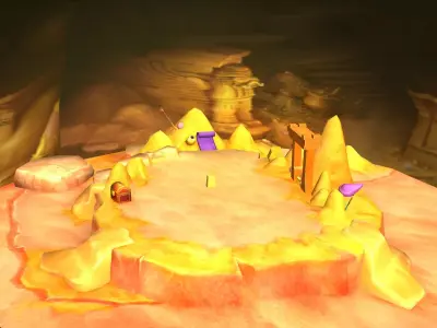 Low-Mode - Desert Underground Treasure 02 3D model