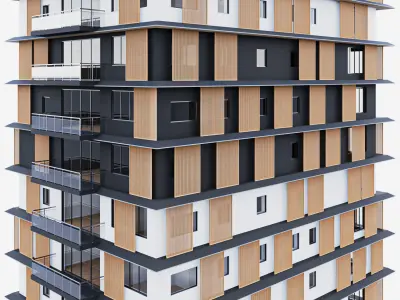 modern building 3D model purchase