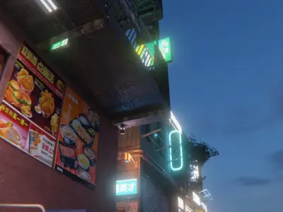 Tokio street 1 3D model