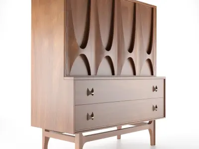 Broyhill Brasilia Tall Dresser - Gentleman Chest 3D print model