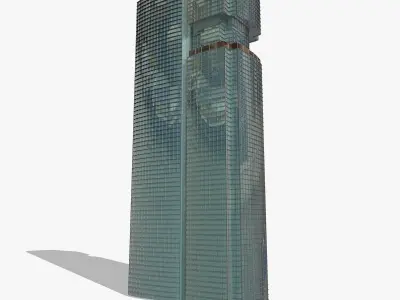 Twins Skyscrapers 3D model