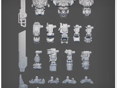MMB Titans 3D print model