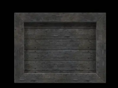 Wooden Box Free low-poly 3D model