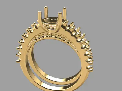 Crown of Light Ring Mount 3D print model