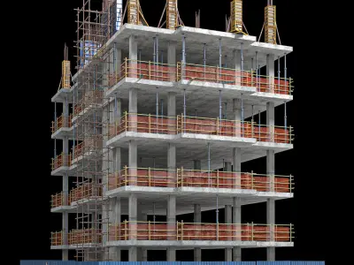 modular Building Vol 06 Low-poly 3D model