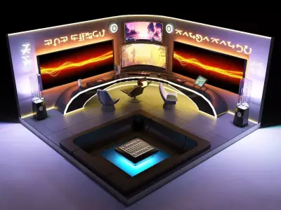 3d game room UFO 3D model