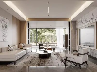apartment interior scenes   3D model get