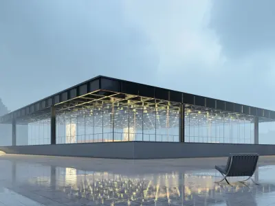 Mies Van der Rohe Neue Nationalgalerie  3D model