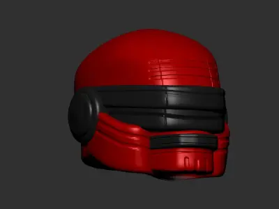 helmet high poly sculpt 3d printable ver 7 3D model 3D model