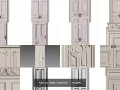 Classic Doors Collection  3D Model Pack
