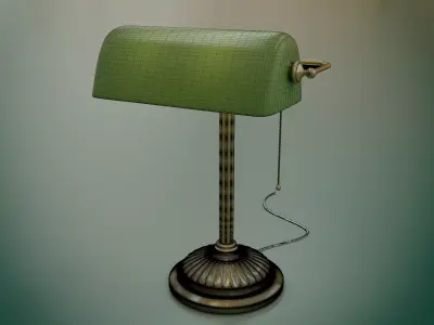 Banker Lamp - Emeralite 3D model