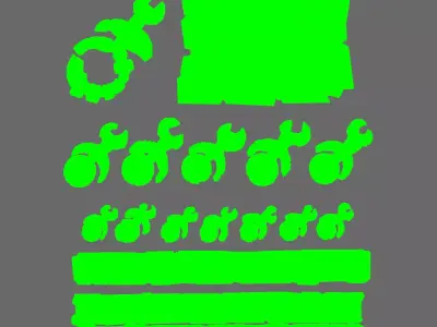 Sexy Lads Flat Klan Symbols 3D print model