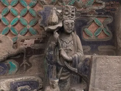 Deity Statue Sculpture34 3D model