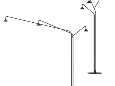 roche bobois nomad floor lamp 3D model