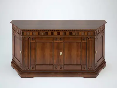chest of drawers 3D model 4