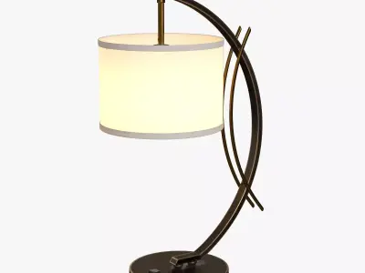 Eclipse Drum Shade Table Lamp 3D model