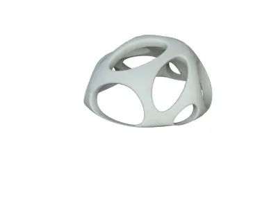 SciFi Cube Object No 56543 Low Poly Shape Low-poly 3D model