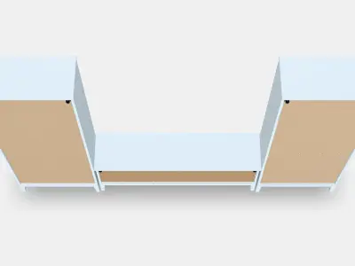 IDANAS TV storage combination Low-poly 3D model