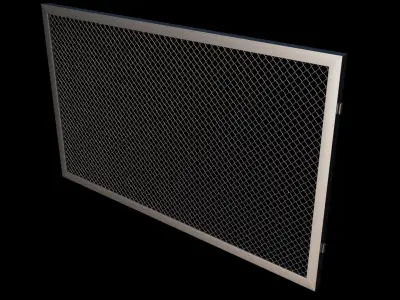 Fence 05 Low-poly 3D model