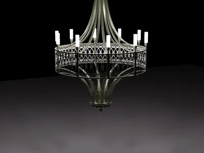 chandelier Free low-poly 3D model