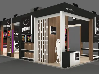 Exhibition Stand - ST0022 3D model