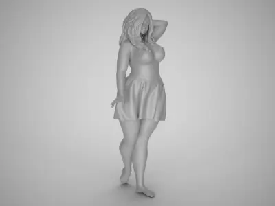 Pretty Girl Next Door 3D print model