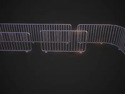 Street Props Bundle 01 Low-poly 3D model