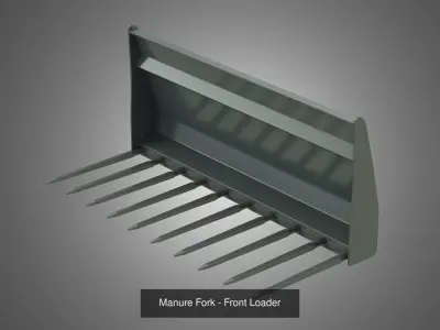 Stoll Front Loaders Tools  9 in 1 3D Model Pack