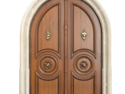 Entrance classic door 57 3D model