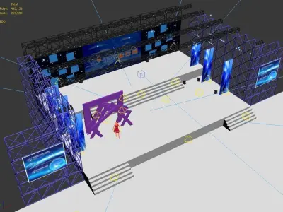 3DS Max 2014 Stage Concert 51 3D model