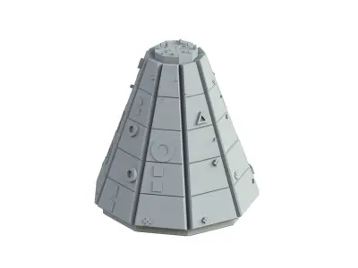 Sci Fi Object No 2835 Low Poly Low-poly 3D model