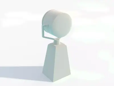 Searchlight Projector for Ships and Tugs Low-poly 3D model