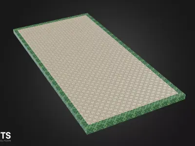 Modular Tatami Floor Low-poly 3D model