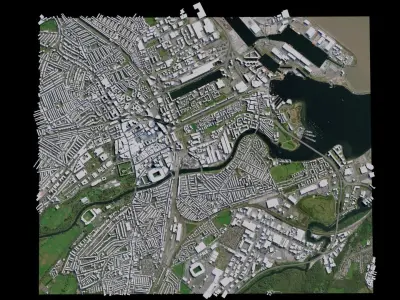Cardiff - Wales 3D model
