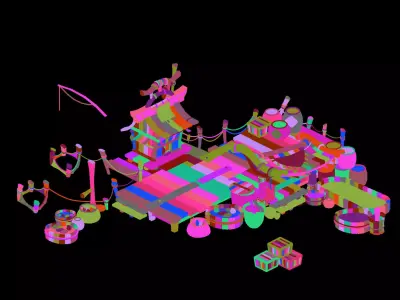 City - Turtle Farm 3D model