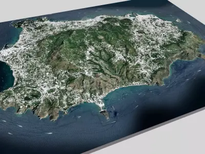 Island Ischia Tyrrhenian Sea Italy 3D model