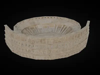 Italy Historical Building Pack Low-poly 3D model