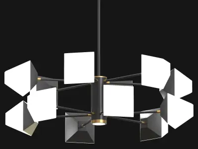 Ceiling chandelier Lumen Lux 3D model
