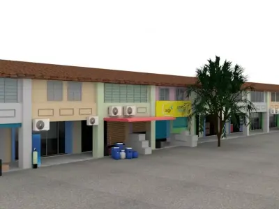Shop Lot 3D model