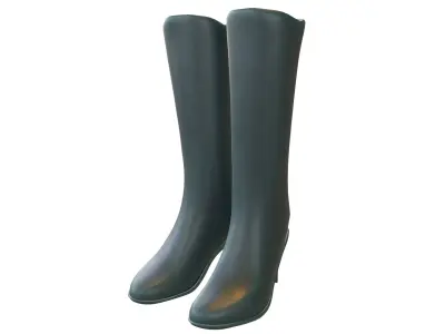 Knee Boots V1 008 Low-poly 3D model