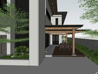 VILLA modern house 3D model