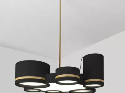 Lighting - Ceiling light cylinder Free low-poly 3D model